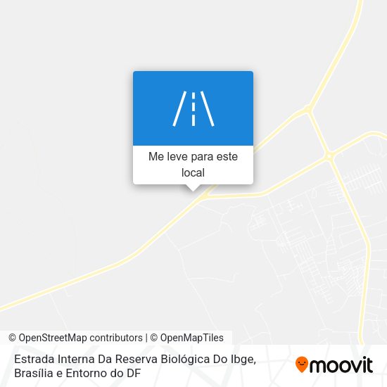 Estrada Interna Da Reserva Biológica Do Ibge mapa