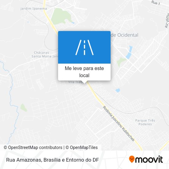 Rua Amazonas mapa
