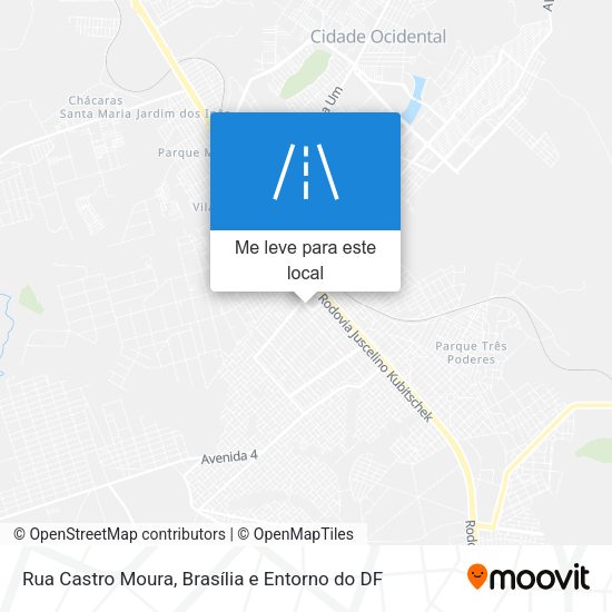 Rua Castro Moura mapa