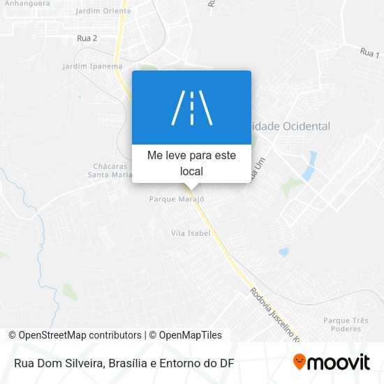 Rua Dom Silveira mapa