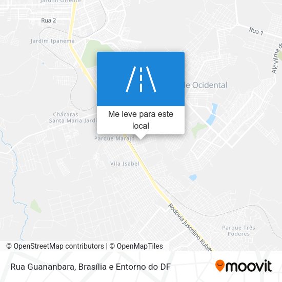 Rua Guananbara mapa