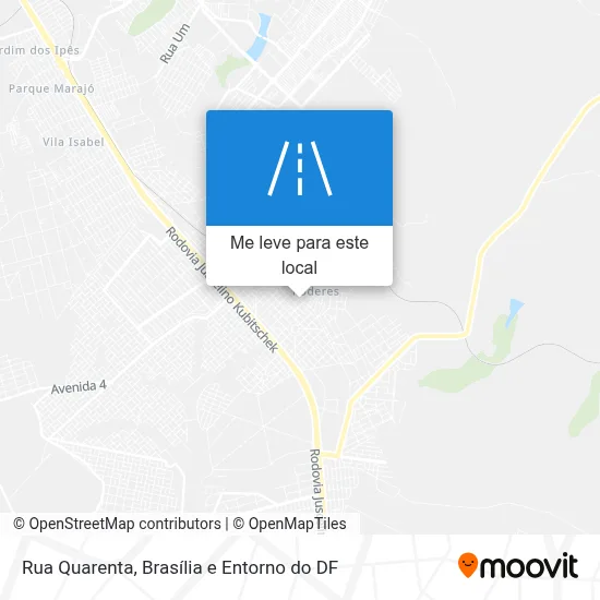 Rua Quarenta mapa