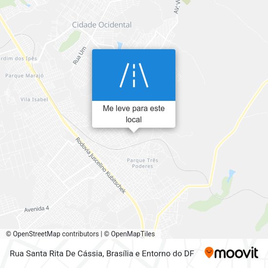 Rua Santa Rita De Cássia mapa