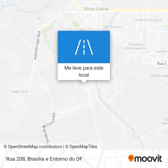 Rua 208 mapa