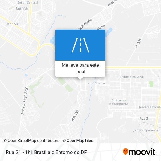 Rua 21 - 1hi mapa