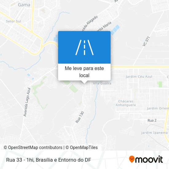 Rua 33 - 1hi mapa