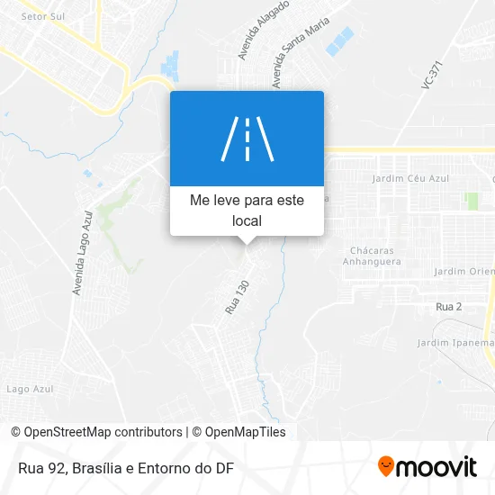 Rua 92 mapa