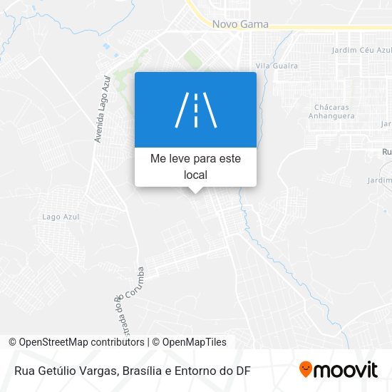 Rua Getúlio Vargas mapa