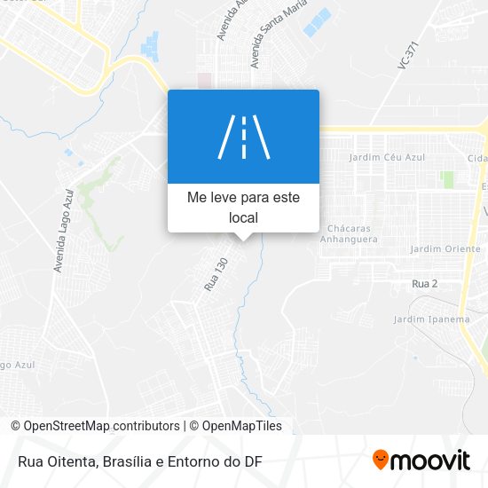 Rua Oitenta mapa