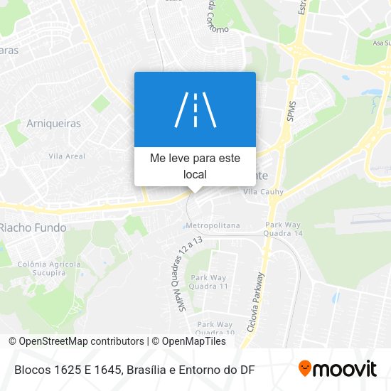 Blocos 1625 E 1645 mapa