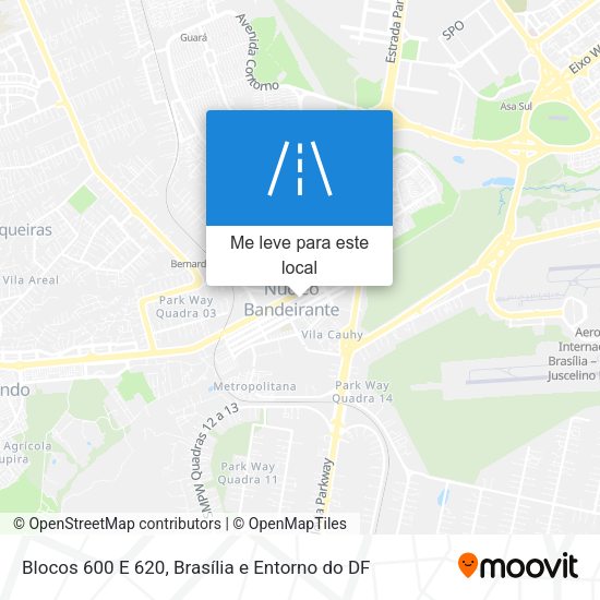 Blocos 600 E 620 mapa