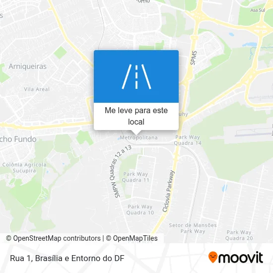 Rua 1 mapa