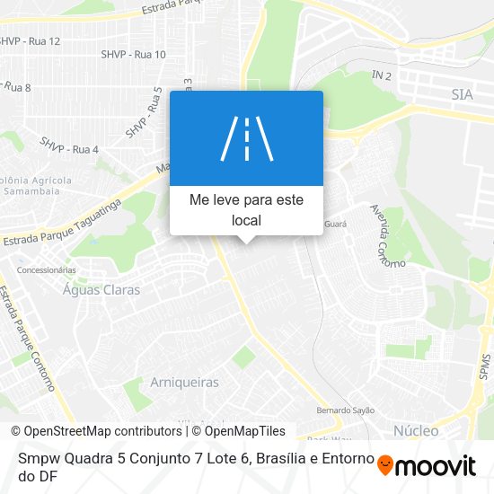 Smpw Quadra 5 Conjunto 7 Lote 6 mapa