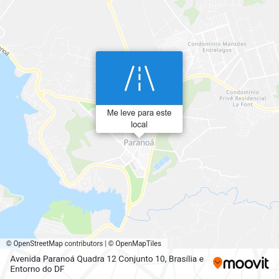 Avenida Paranoá Quadra 12 Conjunto 10 mapa