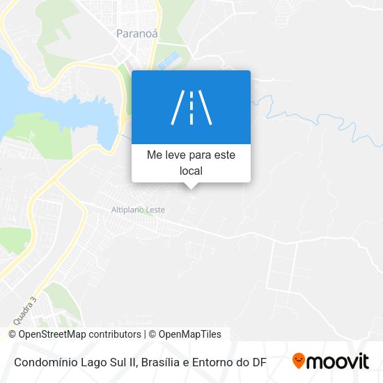 Condomínio Lago Sul II mapa