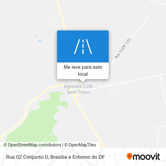 Rua 02 Conjunto D mapa