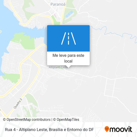 Rua 4 - Altiplano Leste mapa
