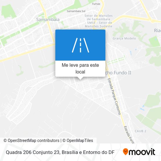 Quadra 206 Conjunto 23 mapa