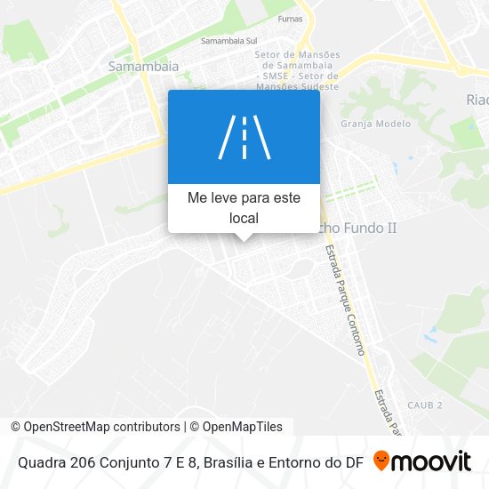 Quadra 206 Conjunto 7 E 8 mapa