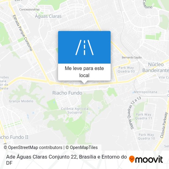 Ade Águas Claras Conjunto 22 mapa