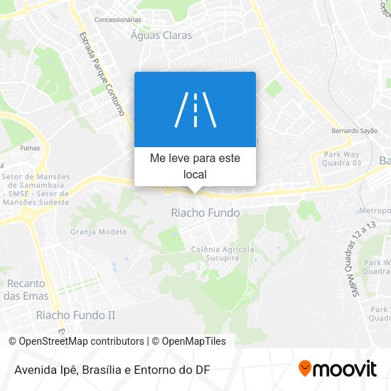 Avenida Ipê mapa