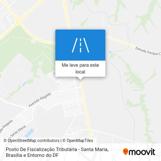 Posto De Fiscalização Tributária - Santa Maria mapa