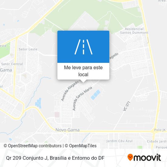 Qr 209 Conjunto J mapa