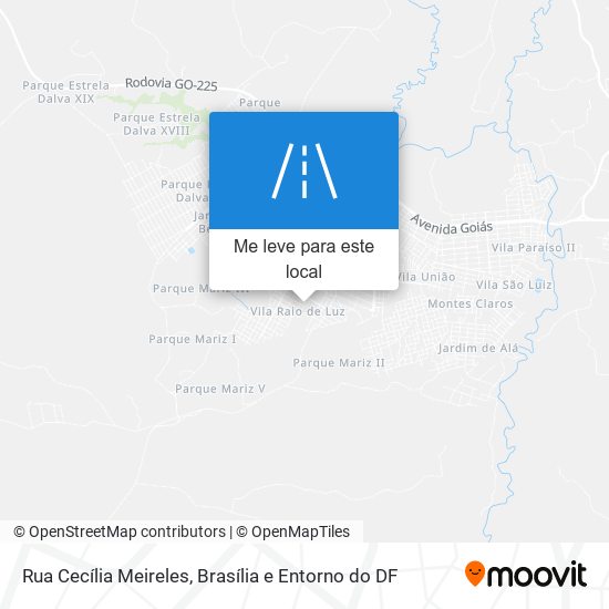 Rua Cecília Meireles mapa