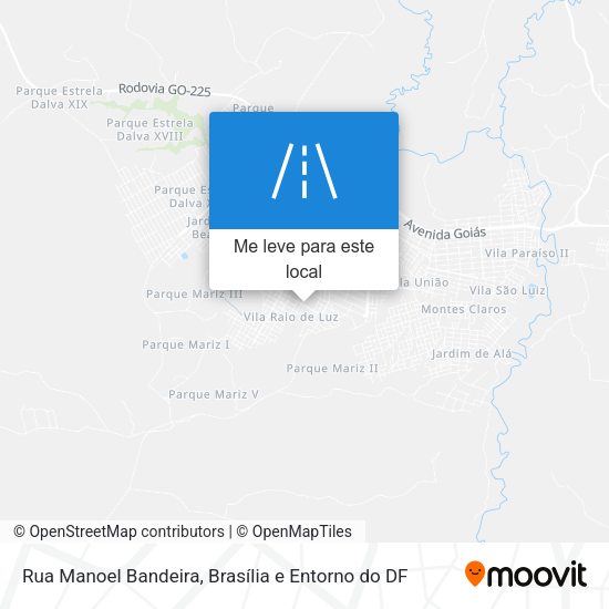 Rua Manoel Bandeira mapa