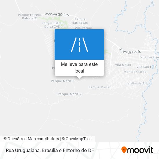 Rua Uruguaiana mapa