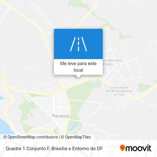 Quadra 1 Conjunto F mapa