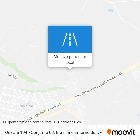 Quadra 104 - Conjunto 03 mapa