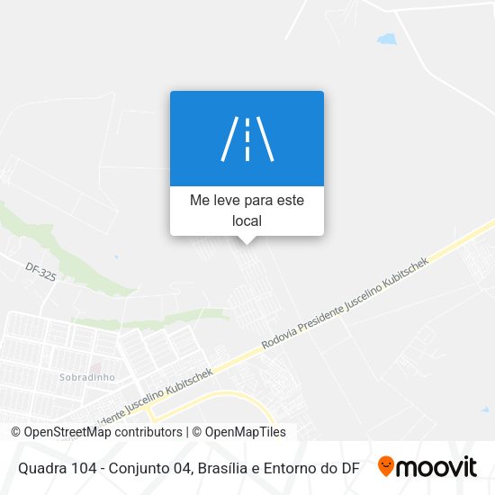 Quadra 104 - Conjunto 04 mapa