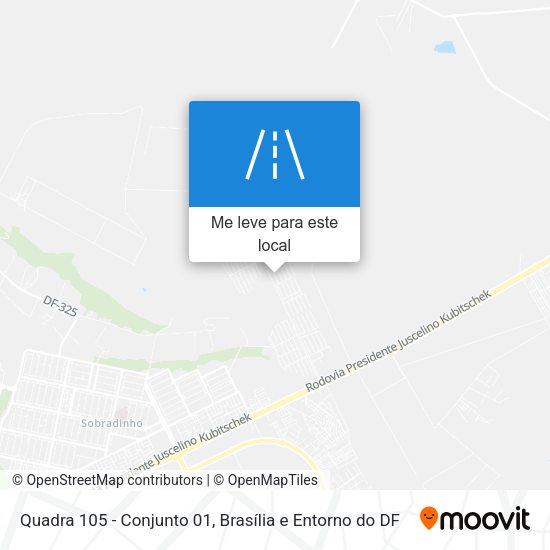 Quadra 105 - Conjunto 01 mapa