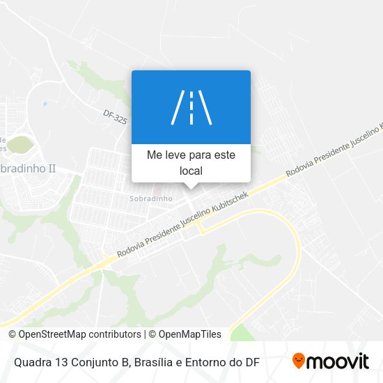 Quadra 13 Conjunto B mapa