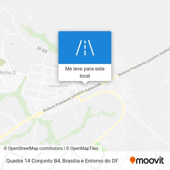 Quadra 14 Conjunto B4 mapa