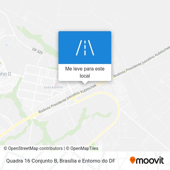 Quadra 16 Conjunto B mapa