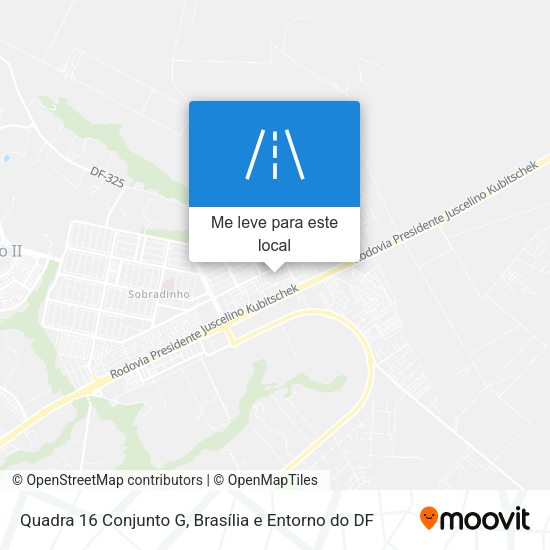 Quadra 16 Conjunto G mapa