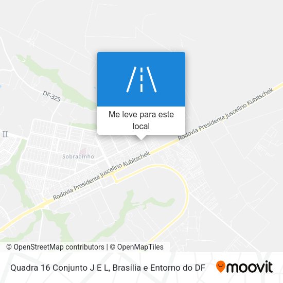 Quadra 16 Conjunto J E L mapa