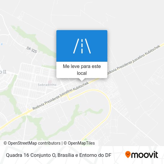 Quadra 16 Conjunto O mapa