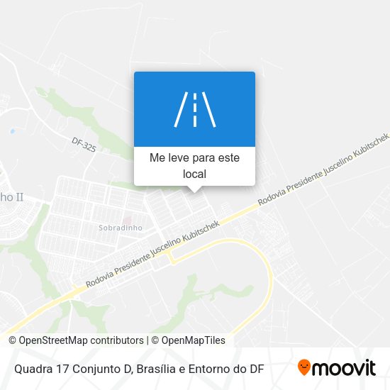 Quadra 17 Conjunto D mapa