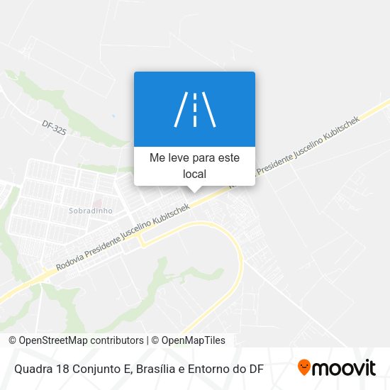 Quadra 18 Conjunto E mapa