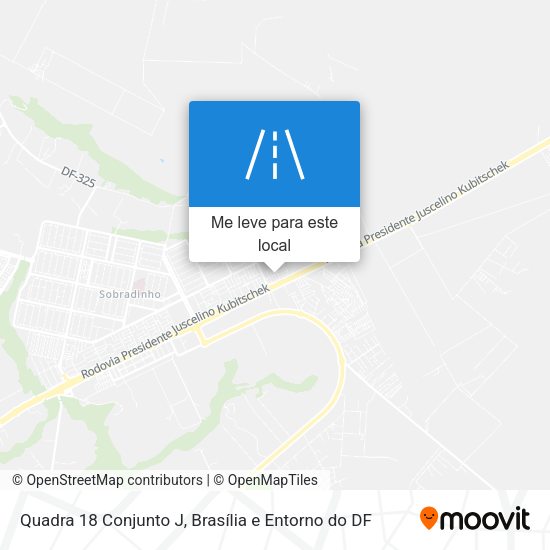 Quadra 18 Conjunto J mapa