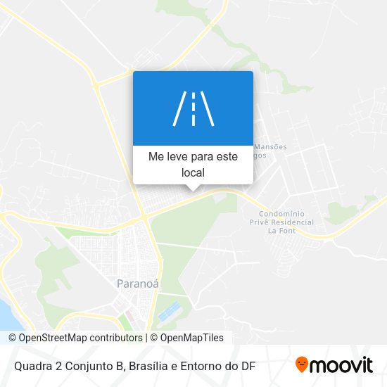 Quadra 2 Conjunto B mapa