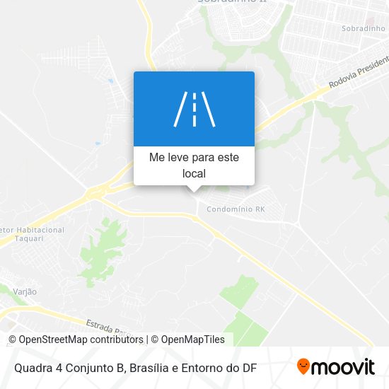 Quadra 4 Conjunto B mapa