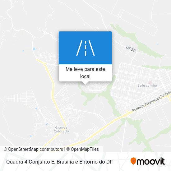 Quadra 4 Conjunto E mapa