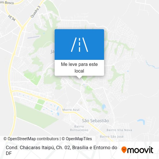 Cond. Chácaras Itaipú, Ch. 02 mapa