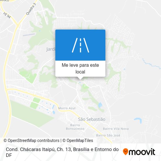 Cond. Chácaras Itaipú, Ch. 13 mapa