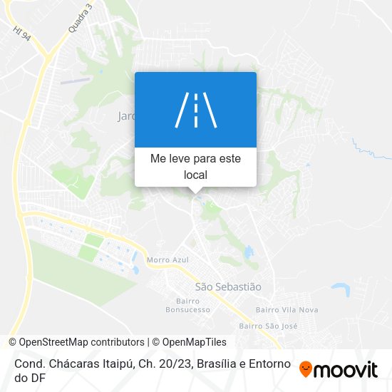 Cond. Chácaras Itaipú, Ch. 20 / 23 mapa