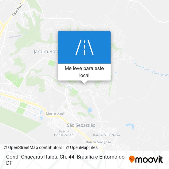 Cond. Chácaras Itaipú, Ch. 44 mapa